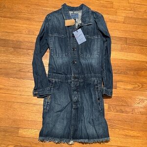 Lucky Brand Denim Long Sleeve Dress